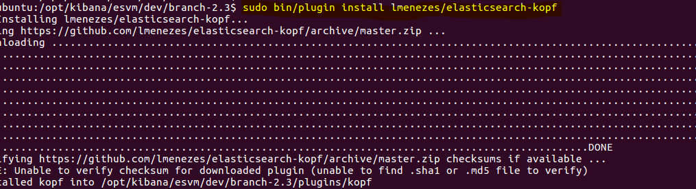 phpmind-elasticsearch-kopf-plugin